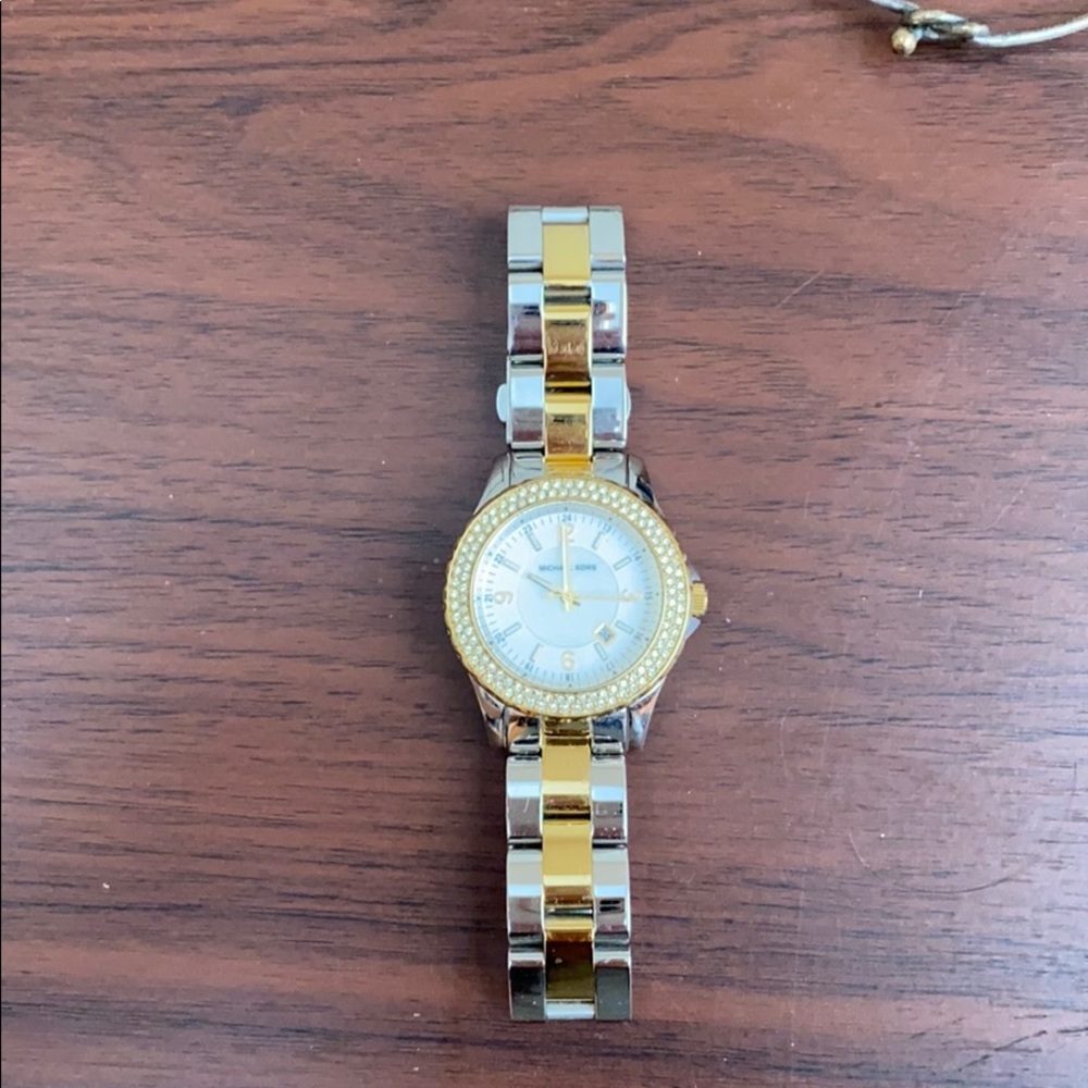 Michael Kors silver & gold watch